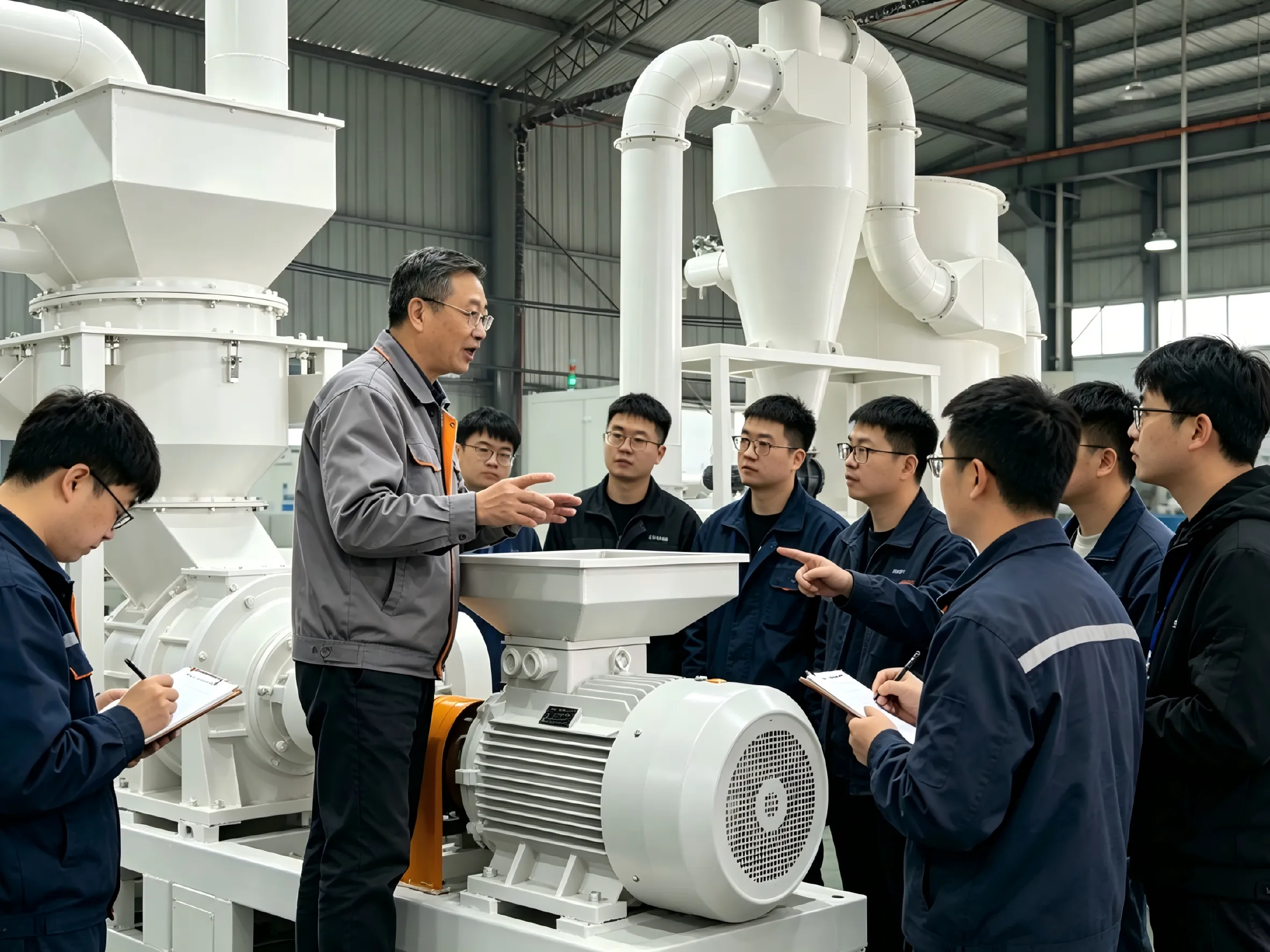 Xingshengwei organise une formation de maintenance spécialisée pour Ultra Pulverizer afin d'assurer une livraison stable de l'équipement