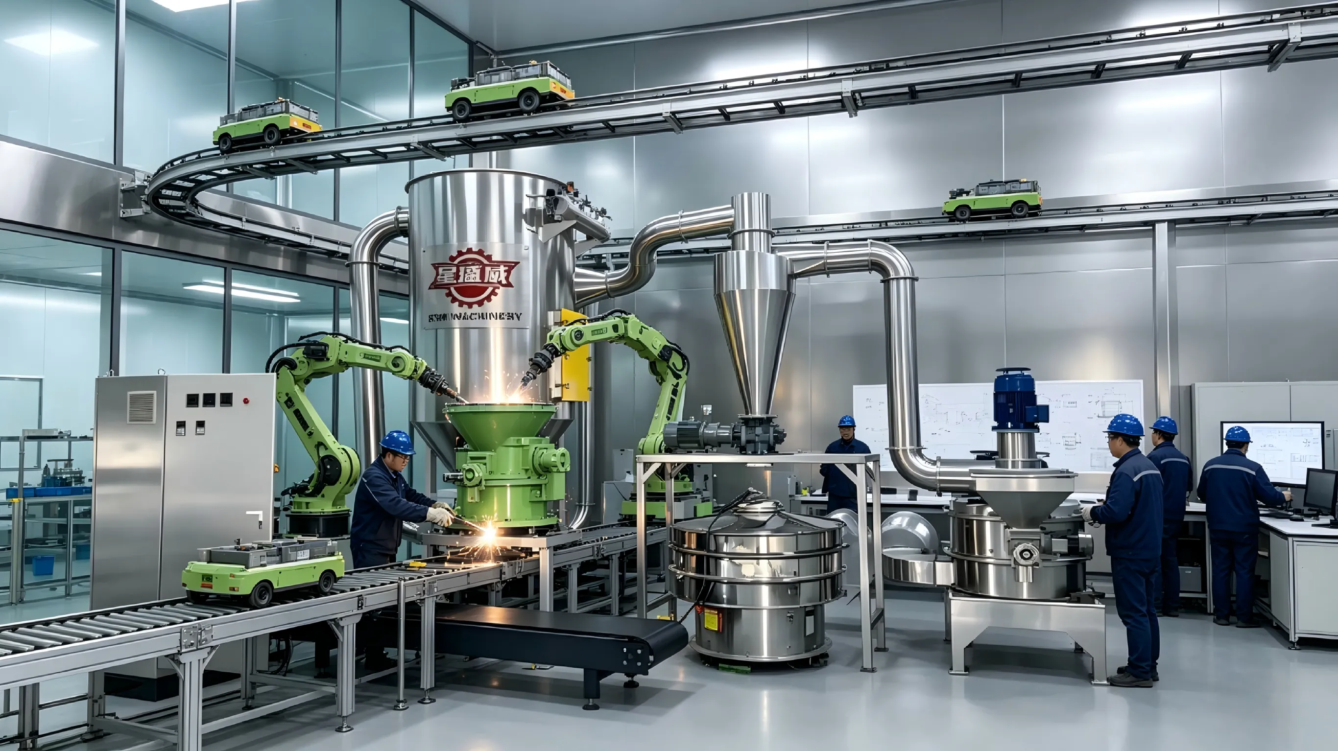 Xingshengwei a achevé la transformation intelligente de l'atelier, augmentant de 40 % la capacité de production de concasseurs ultrafins à économie d'énergie