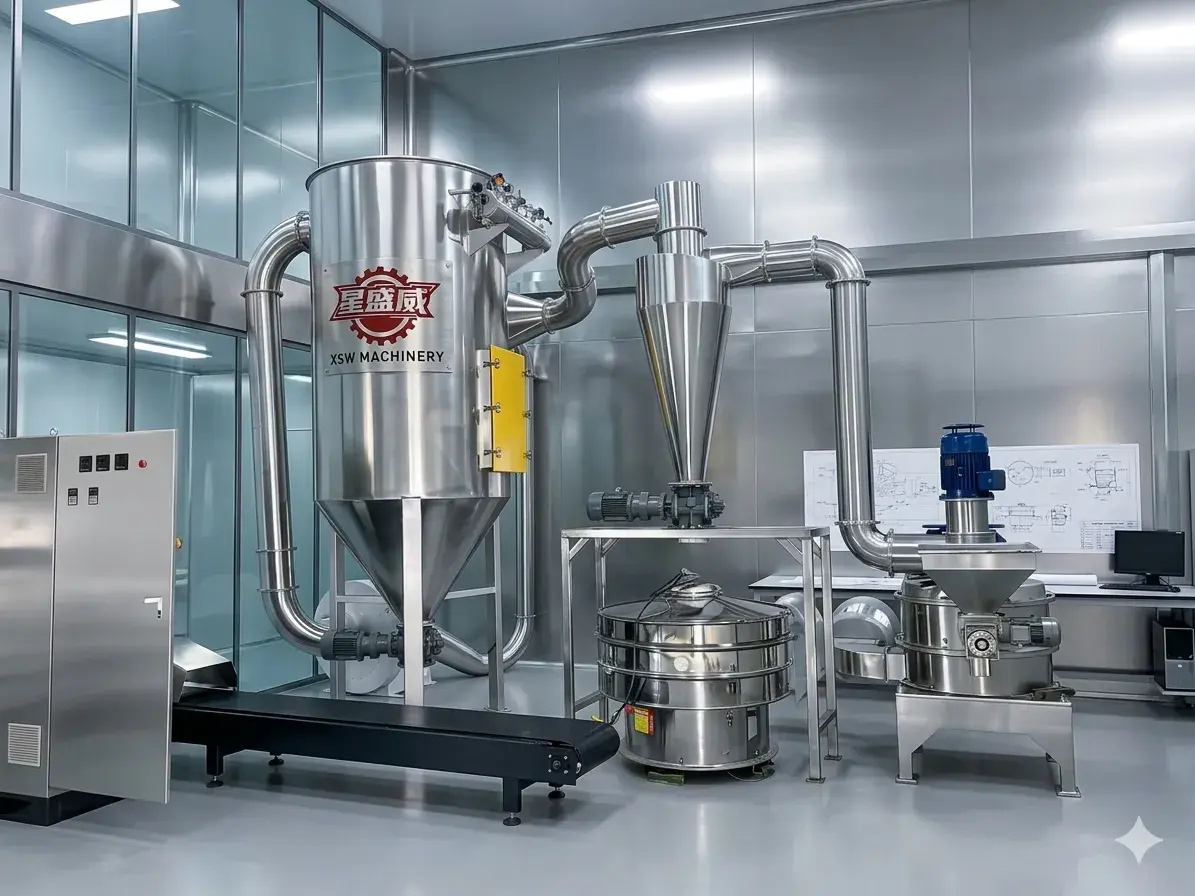 Xingshengwei Machinery aide des sociétés pharmaceutiques européennes renommées à doubler leur capacité de production de broyage ultrafin
